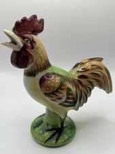 Vintage Hand Painted Rooster Figurine Made in Japan   Ceramic Farmhouse Decor