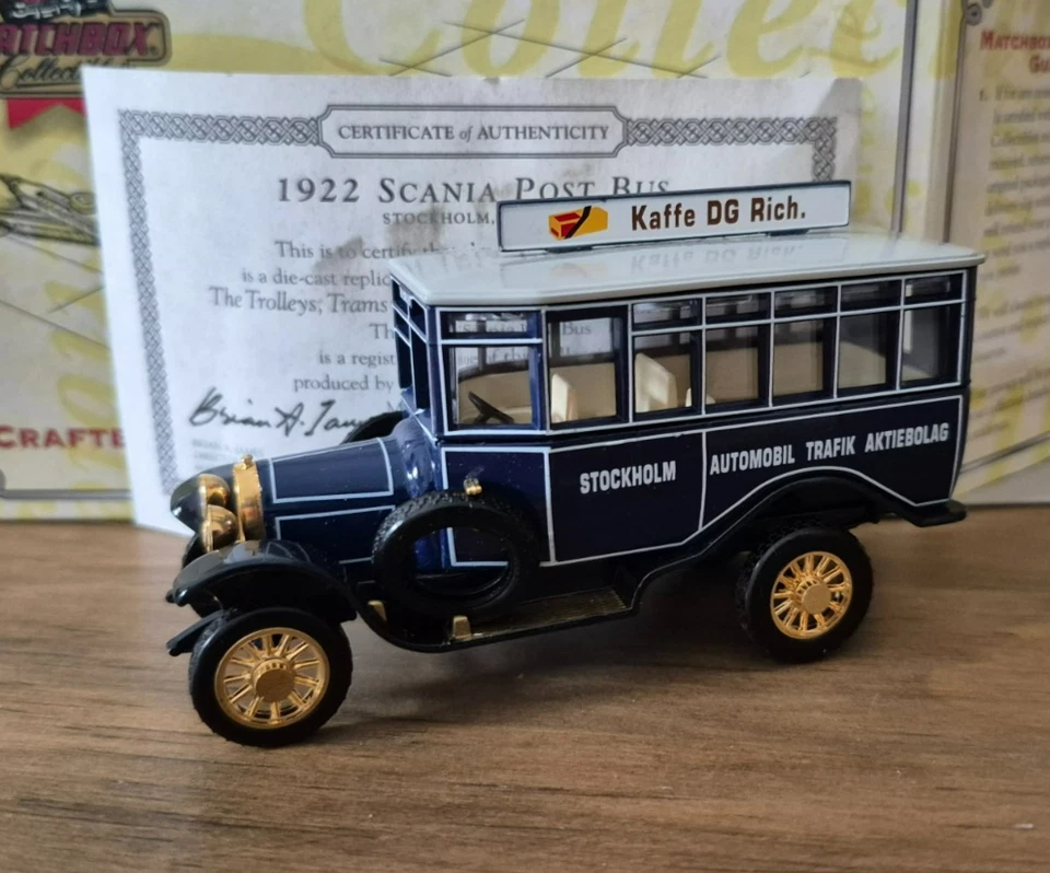 YET 04 1922 Scania Post Bus Matchbox Models of Yesteryear in OVP in OVP - Bild 2 von 2