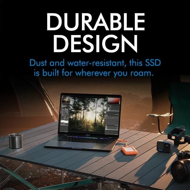 LaCie Rugged Mini, 2TB, 2.5", Portable External Hard Drive, for PC and Mac, Shoc - Image 4 of 4