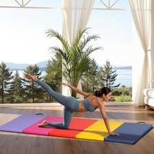 Signature Fitness Esterilla De Yoga Multiusos De 1/2 Pulgada Color Azul