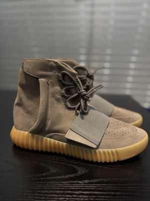 Size 11.5 - Adidas Yeezy Boost 750 Light Grey Gum Glow In The Dark