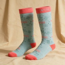 Figs Light Blue Stylish Compression Socks Siz...