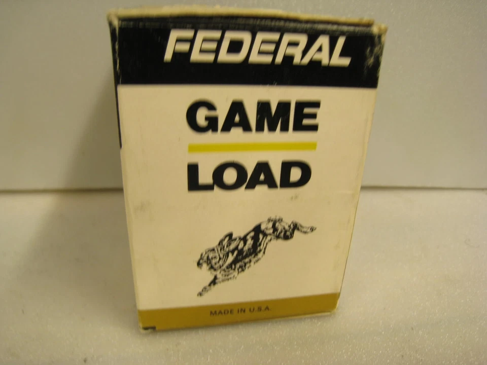 FEDERAL GAME LOAD SHOTGUN SHELL BOX TARGET LOAD EMPTY PAPER shot 20 gauge - Image 4 of 4