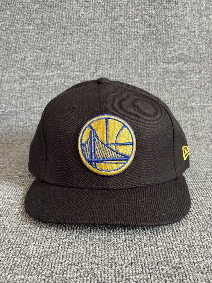 New Era Warriors 9FIFTY Snapback Flat Brim Black NBA Hat