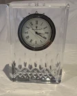 Waterford Crystal Lismore Vintage Desk Clock 4"x 3" Mint Condition - NO RESERVE!