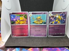 Abra, Kadabra, Alakazam- Mega Evolution Set - Reverse Holo