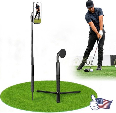 360 Rotate Monopod Tripod Selfie Stick Record Golf Swing Magnetic Ground Field