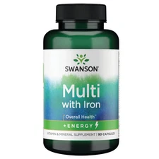 Swanson Active One Multivitamin with Iron 90 Capsules
