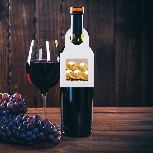 25 Pieces Kraft Paper Wine Bottle Box Window Hanging Foldable Wine Boxes Gift - Bild 16 von 19