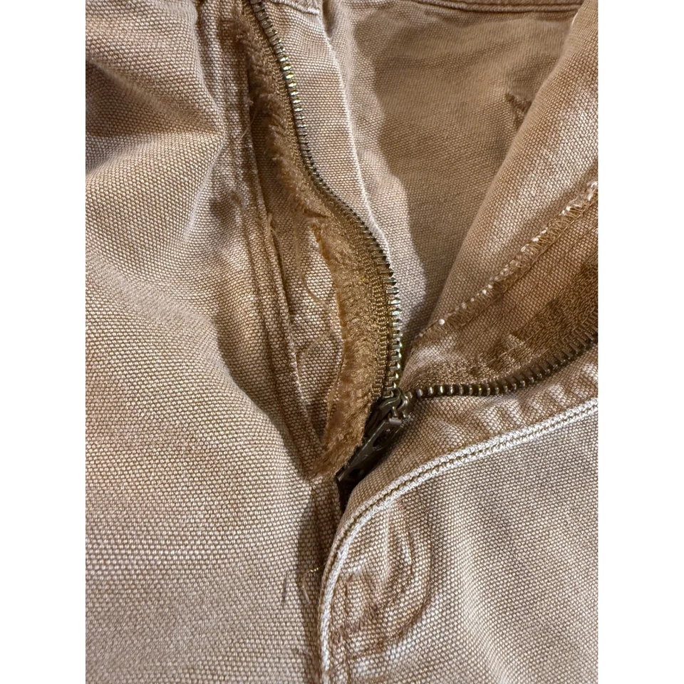 Pantalones de trabajo de lona de ajuste tradicional marrón en muy buena condición Carhartt B11 BRN para hombre 36 X 32 Foto 2 de 4