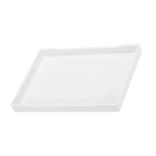 12x9" Fast Food Tray,White,Plastic Multi-Purpose Rectangle Serving Tray 1 Pcs