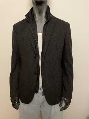 MarcO Polo Sako Men's Wolle 50,L Gefüttert Mit Eine Weste,top Zustand