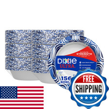 Dixie Ultra Large Paper Bowls 20 Oz 26 Count Pack Of 6 Microwave Safe