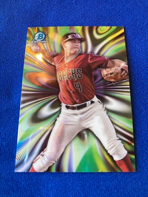 #ad 2023 Bowman Draft Chrome Tommy Troy MR 7 Diamondbacks MOOD RING $6.00