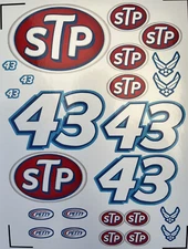 1/10 Scale R/C Racing Vinyl Decal/Sticker Sheet W/ Sponsor Stickers STP #43