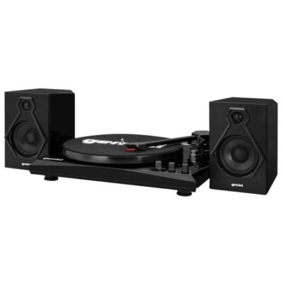 Gemini Sound TT-900 Classic Black 3-Speed Turntable Pitch Bluetooth Connectivity