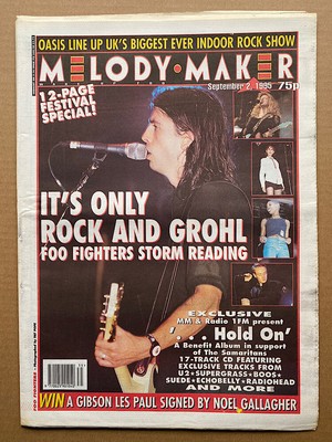 FOO FIGHTERS MELODY MAKER MAGAZIN 2. SEPTEMBER 1995 - DAVE GROHL COVER UND FEATURE UK