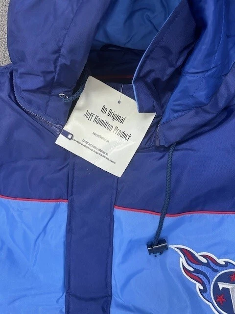 Chaqueta acolchada vintage Jeff Hamilton Tennessee Titans para hombre talla XL NFL 90s -nueva Foto 2 de 3