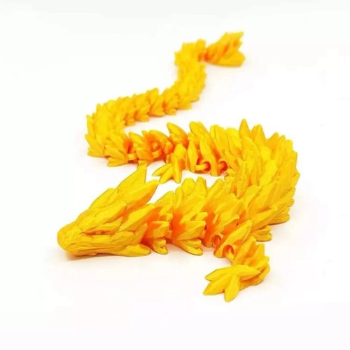 Dragón de Cristal Impreso en 3D Completo Articulado Sorpresa Dragones Juguete Inquieto Reino Unido - Imagen 4 de 20