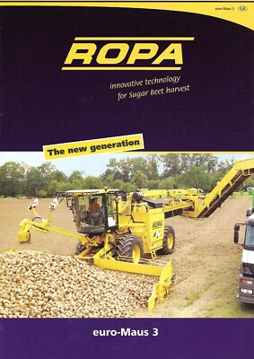Farm Equipment Brochure - Ropa - euro-Maus 3 Sugar Beet Harvester c2007 (F9050)