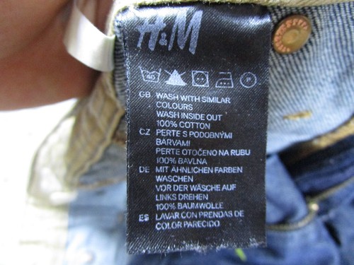 Pantalones de mezclilla informales para niñas H&M 10Y-11Y y ahora parte inferior de lavado oscuro azul - Imagen 10 de 10