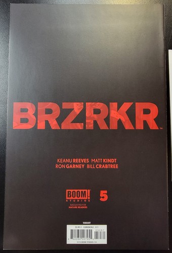 BRZRKR (2021) #5 Giuseppe Camuncoli Virgin Variant SIGNED Matt Kindt Notarized - Picture 5 of 6