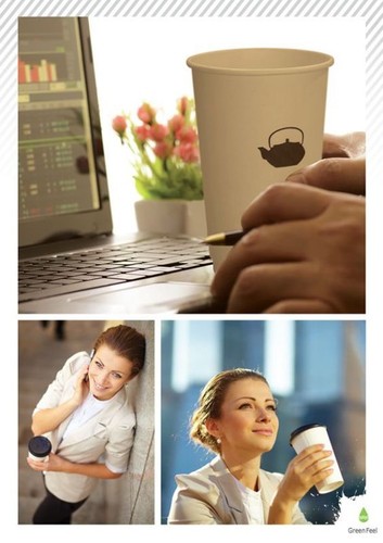 Disposable PAPER COFFEE CUPS DOUBLE WALL NATURAL KRAFT SIP LIDS Hot Drinks x 100 - Picture 4 of 7
