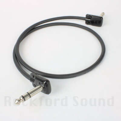 Mogami W2552 Balanced Low Profile Patch Cable, Right to Right, Black