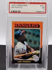 1975 TOPPS MINI PSA 7 #259 LEN RANDLE LOW POP