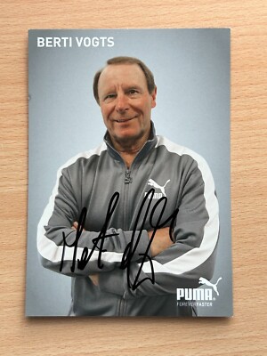 Berti Vogts Autogrammkarte original signiert #S437