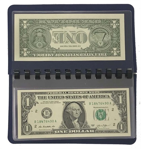 2 Whitman Pocket Album 10 Pages Small Modern Fractional Currency Notes 6.5 x 3 - Picture 3 of 4