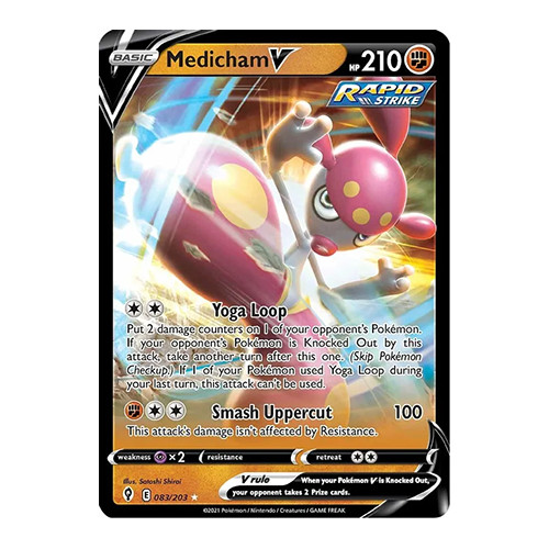 Medicham V 83/203 - HOLO ULTRA RARE - Evolving Skies - NEAR MINT