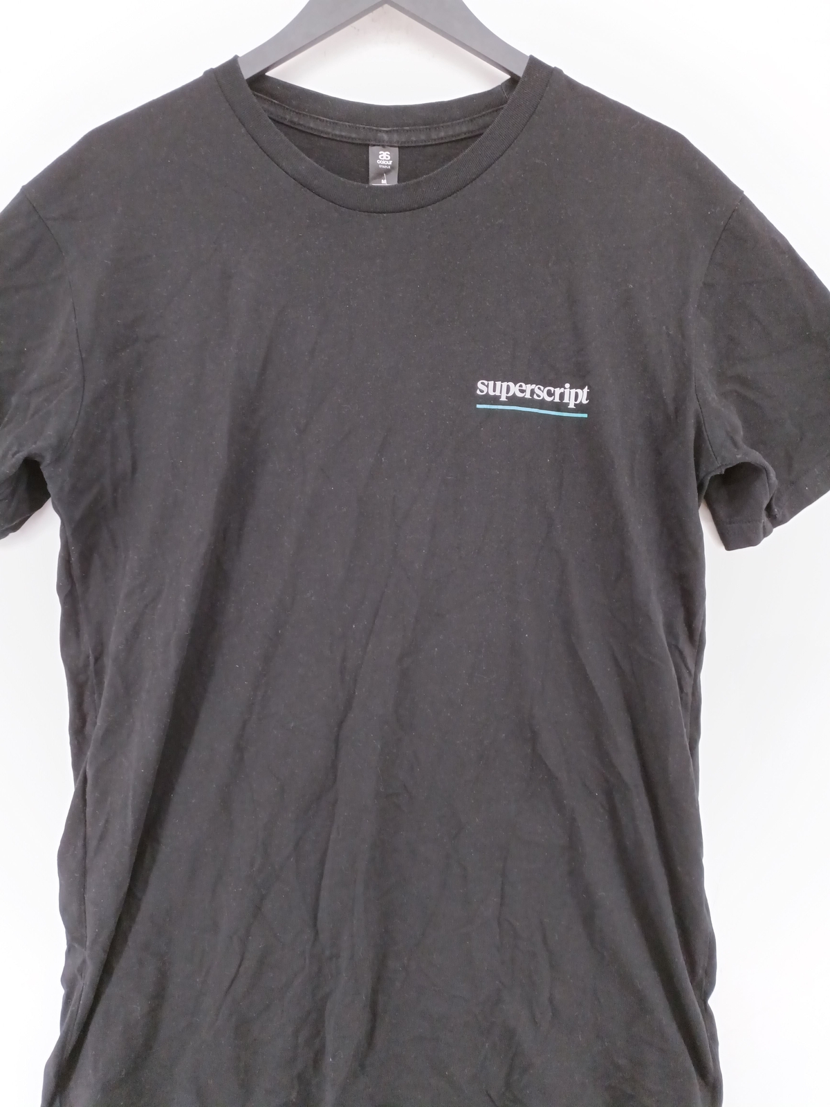 T shirt uomo AS colore M nera 100% altra basic