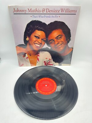#ad Johnny Mathis and Deniece Williams That#x27;s What Friends Are For LP 1978 CBS Vinyl $12.88