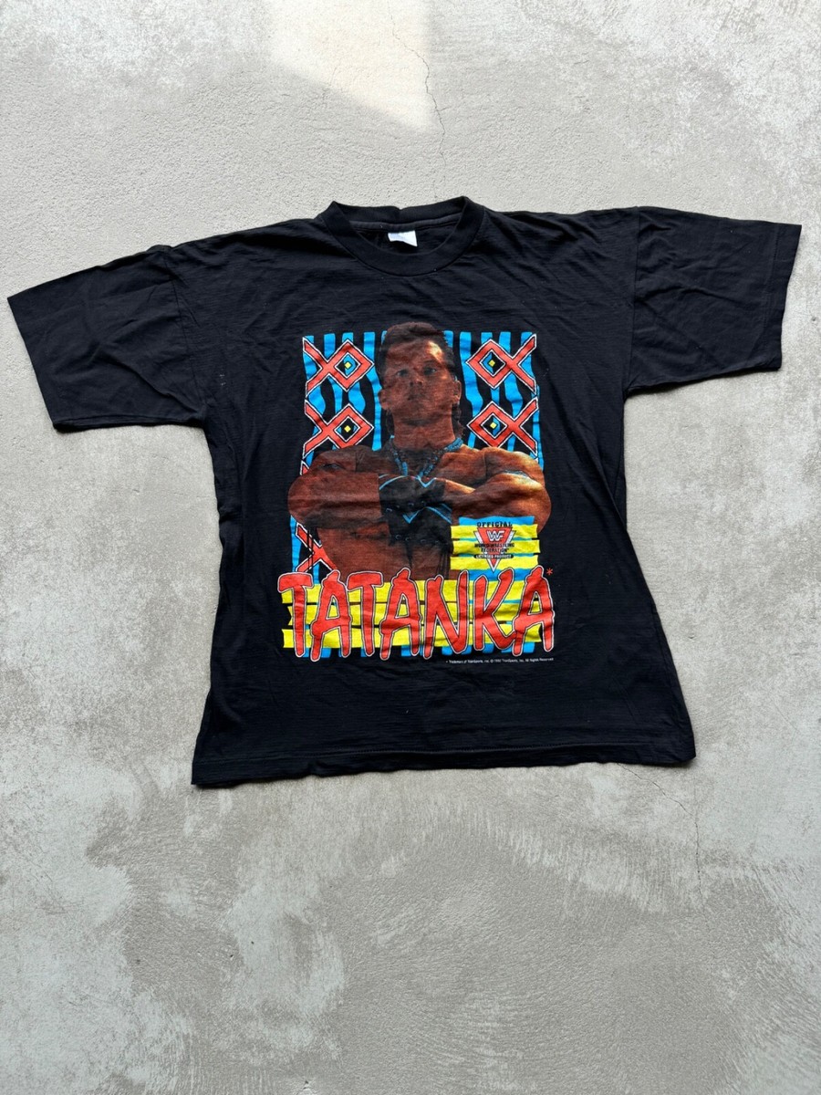 #WWF #プロレス TATANKA ビンテージ Tシャツ 1992年物！発見！ WWF #プロレス TATANKA ビンテージ Tシャツ 1992年物！発見
