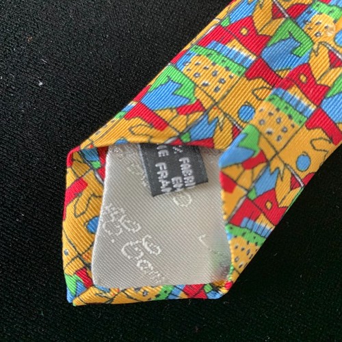 2 Andre Claude Canova Neckties Geometric Silk Ties France Fathers Day Gift - Picture 10 of 12