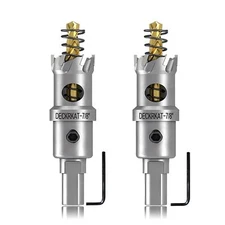 2-Pack 7/8" TCT Hole Saws for Hard Metal Heavy Duty 22mm Tungsten Carbide Tip...