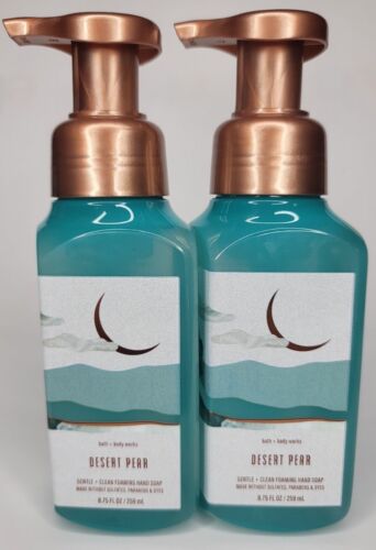 BATH & BODY WORKS (LOT OF 2) DESERT PEAR GENTLE & CLEAN FOAMING HAND SOAP...