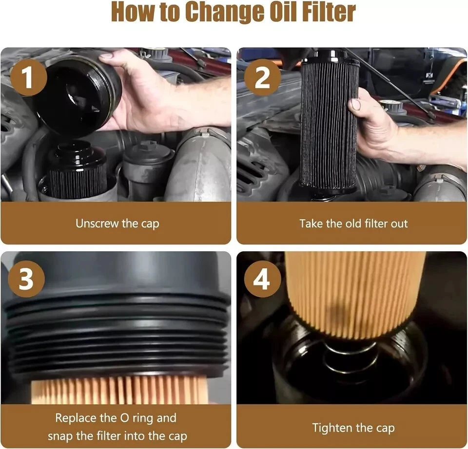 10套Powerstroke柴油机油燃料过滤器适用于03-07福特6.0L套件FD4616 FL2016 — 第 4/4 张图片