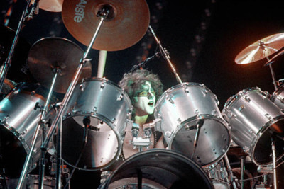 Schlagzeuger Eric Carr von der Rock and Roll Band Kiss 1985 Musik 4x6 FOTO
