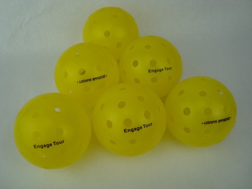 Set 6 palline da pickleball gialle Engage Tour da esterno - Foto 8 di 8