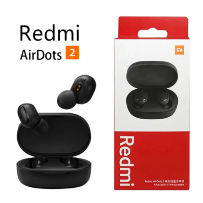 New Xiaomi  Airdots 2 Wireless Bluetooth Headset with Mic Earbuds Airdots 2 Fone