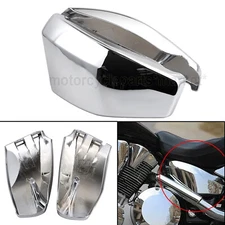 Chrome Battery Side Fairing Cover Left&Right For Honda VTX 1300 R/S/C/T 2003-09