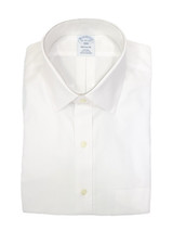Brooks Brothers Regular Non-Iron All Cotton 16-32/33 Ainsley Point Collar White