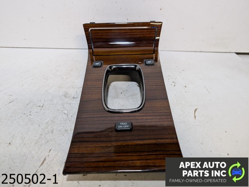 OEM 1999-2004 Cadillac Seville 4.6L WOODGRAIN SHIFT SHIFTER BEZEL TRIM STORAGE - Picture 7 of 12