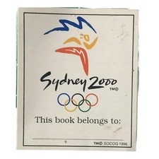 Sydney 2000 Olympics Genuine Sticker - Vintage - Book Belongs To...