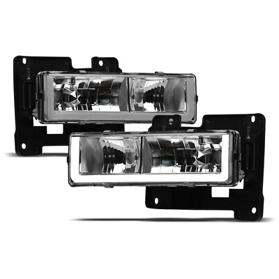 Topline For 1992-1999 C/K Suburban/Tahoe/Yukon LED Strip Bar Headlights - Chrome