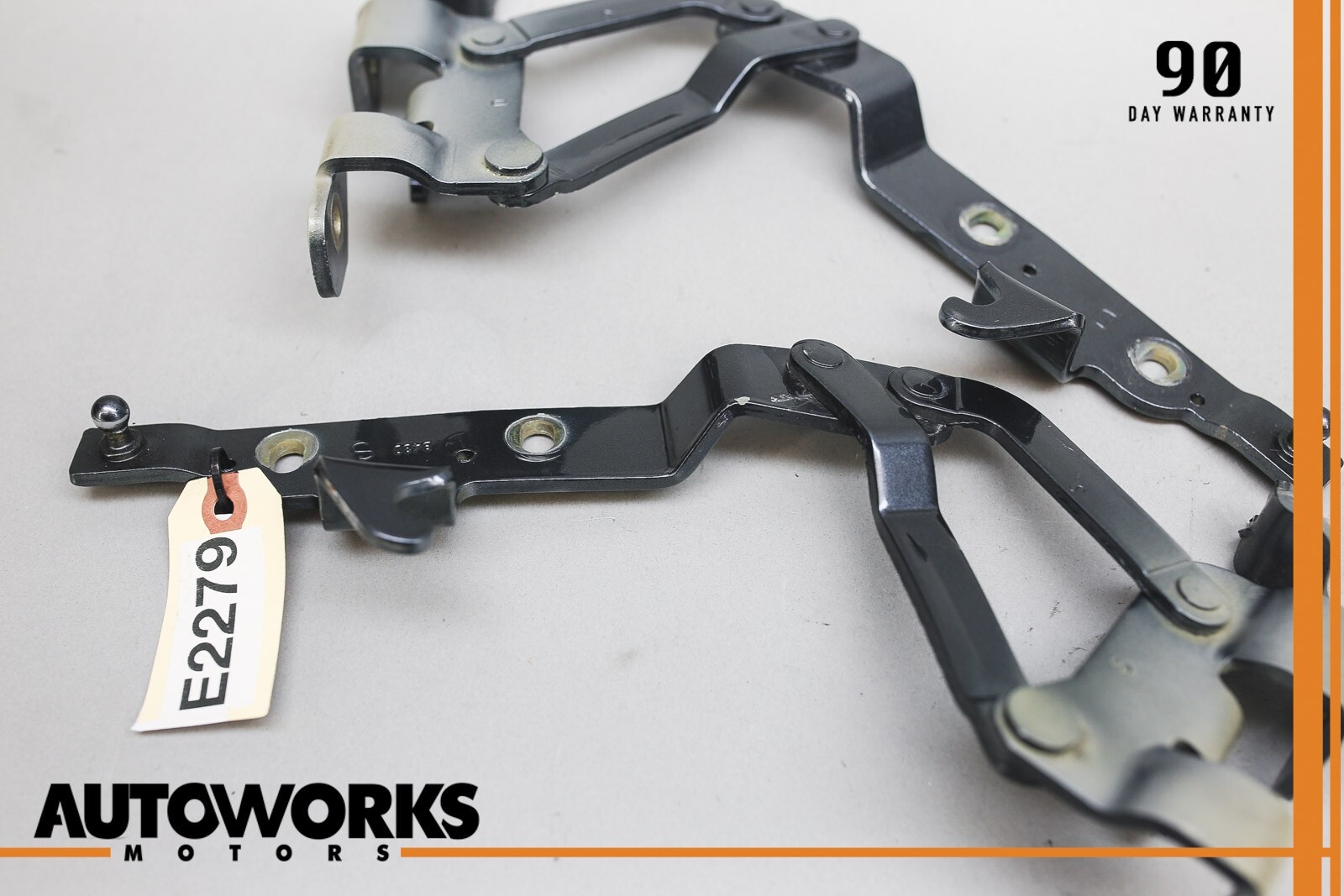 03-13 Maserati Quattroporte M139 Front Left & Right Hood Hinge Set of 2 OEM
