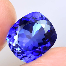 Flawless 9.95 Ct Natural Blue Ceylon Sapphire AGL Certified Cushion Cut Gemstone