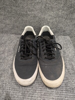 Adidas Men's 3MC Vulc Black And White Casual Lace-Up Low Top Shoes Size 12